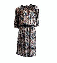 Load image into Gallery viewer, Luxurious 100% Italian Silk Charmeuse Tree of Life Print Midi Skirt with elastic waist UK Size 6 - 12 by I LOVE LOLA London
