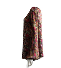 Load image into Gallery viewer, Pucci-esque 100% Italian Silk Stretch Satin drop shoulder blouse tulip sleeves at the cuff UK Size 10 - 12 by I LOVE LOLA London
